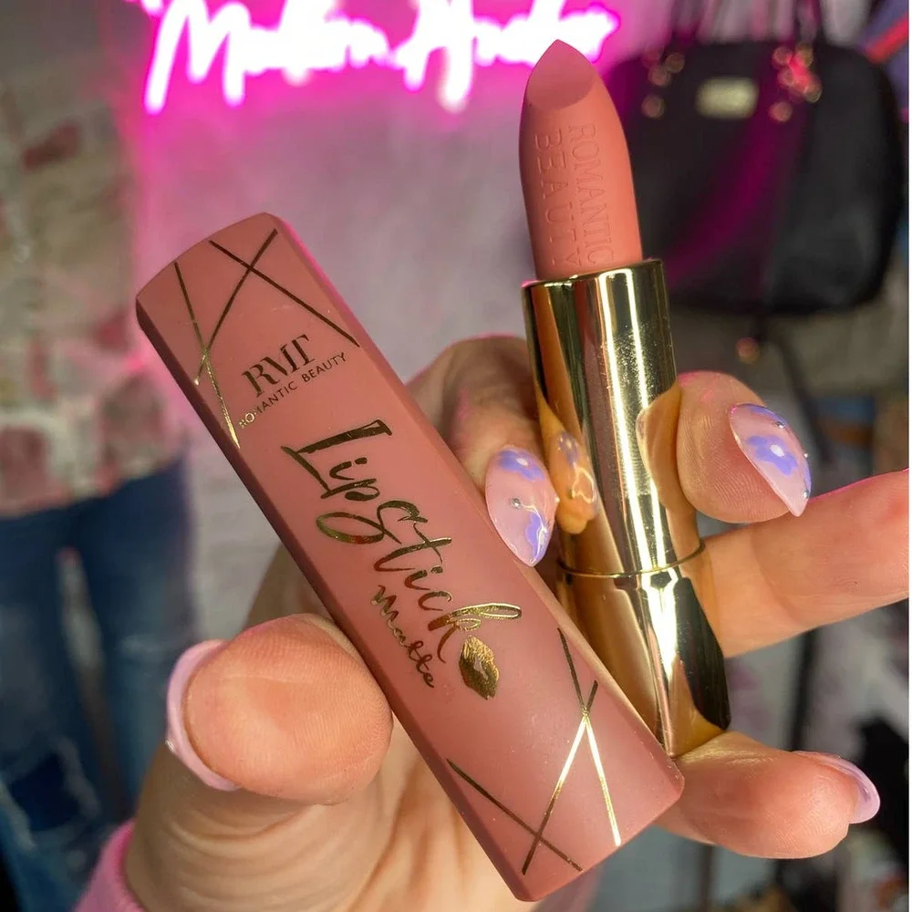LAST ONE - NEW Click Bullet Nude Matte Lipstick by Romantic Beauty #16